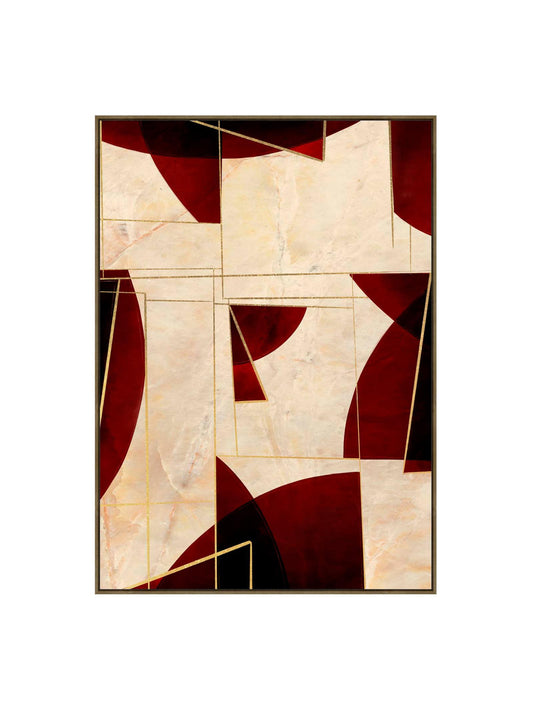 Framed Wall Art In reds and Golds