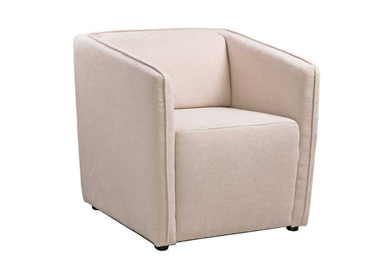 fabric armchairs with square backs