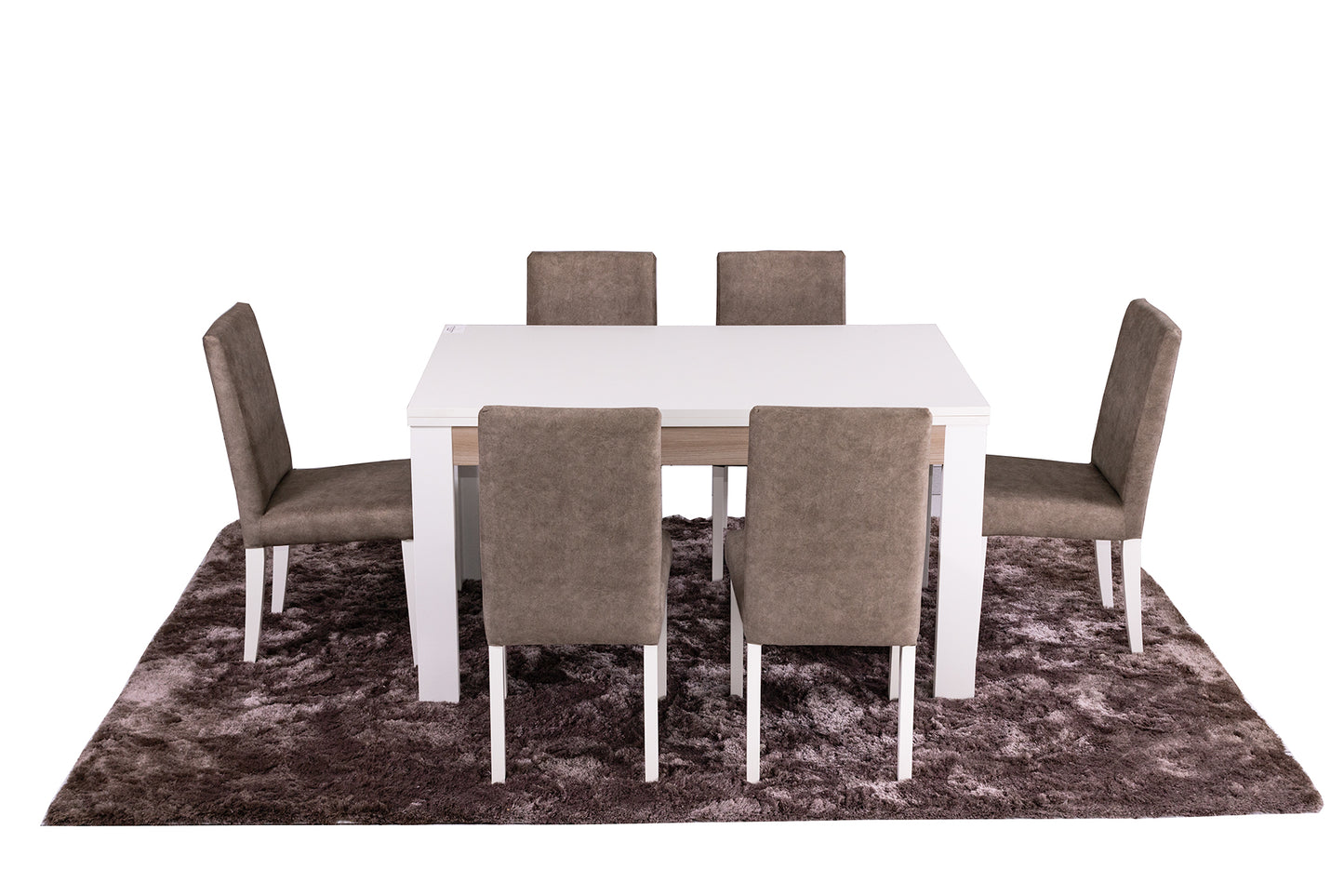 The Chiado extendable dining table is a 8 seater that opens up into a 10 seater table. This dining set includes 6 modern dining chairs