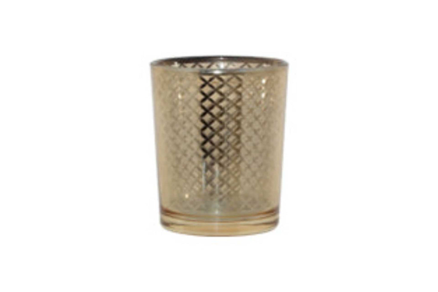 Geometric Gold Votive Candleholder