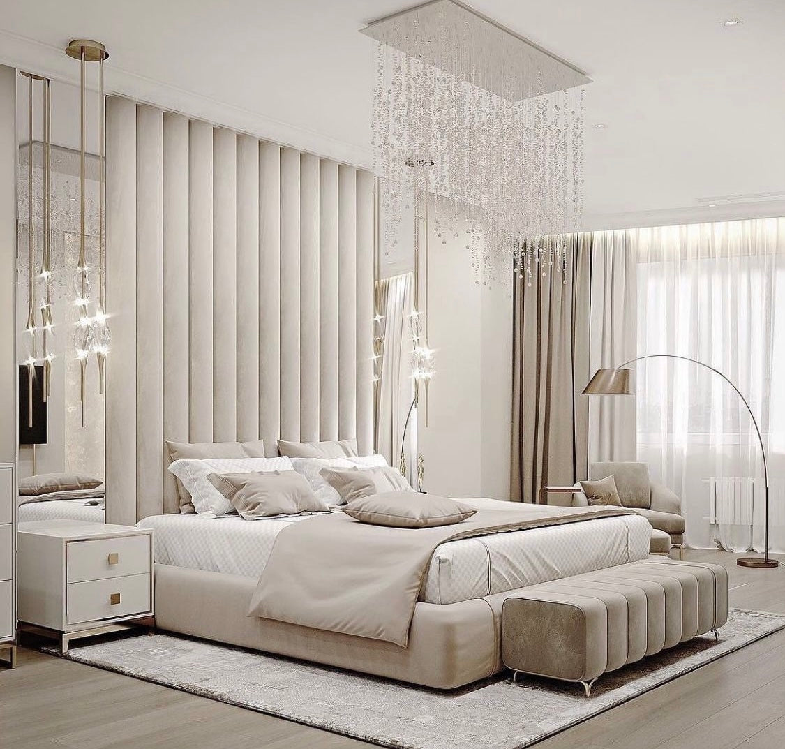 GALERIA Luxury Furniture Diana High Headboard Galeria Luxury Furniture