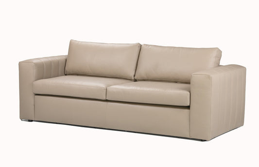 Luxe 3 Seater Leather Couch