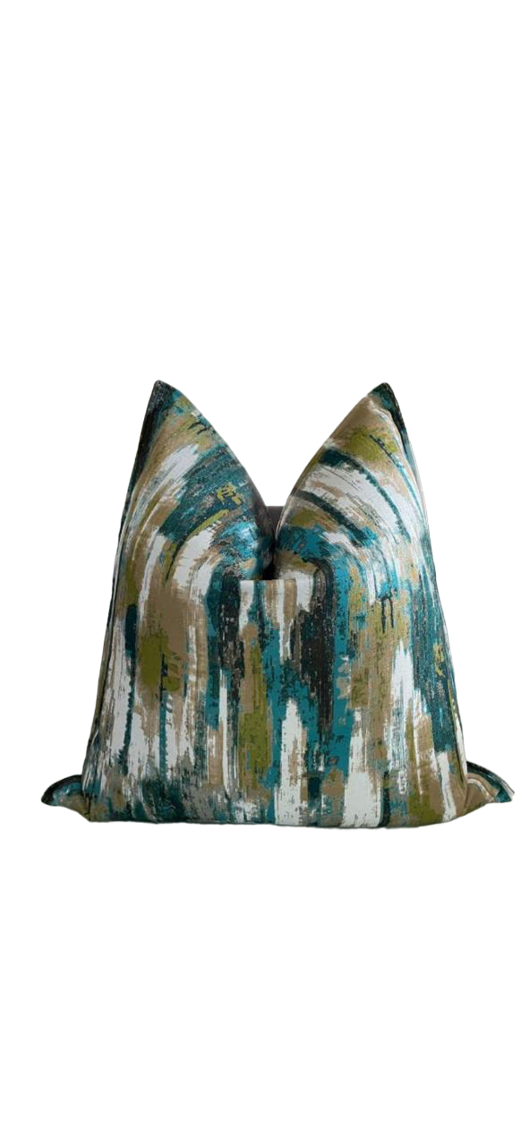 Shades of green scatter cushion size 60x60