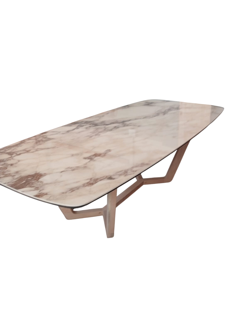 stone top dining table with solid oak wood legs