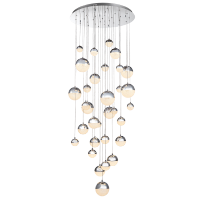 Glitter ball chandelier