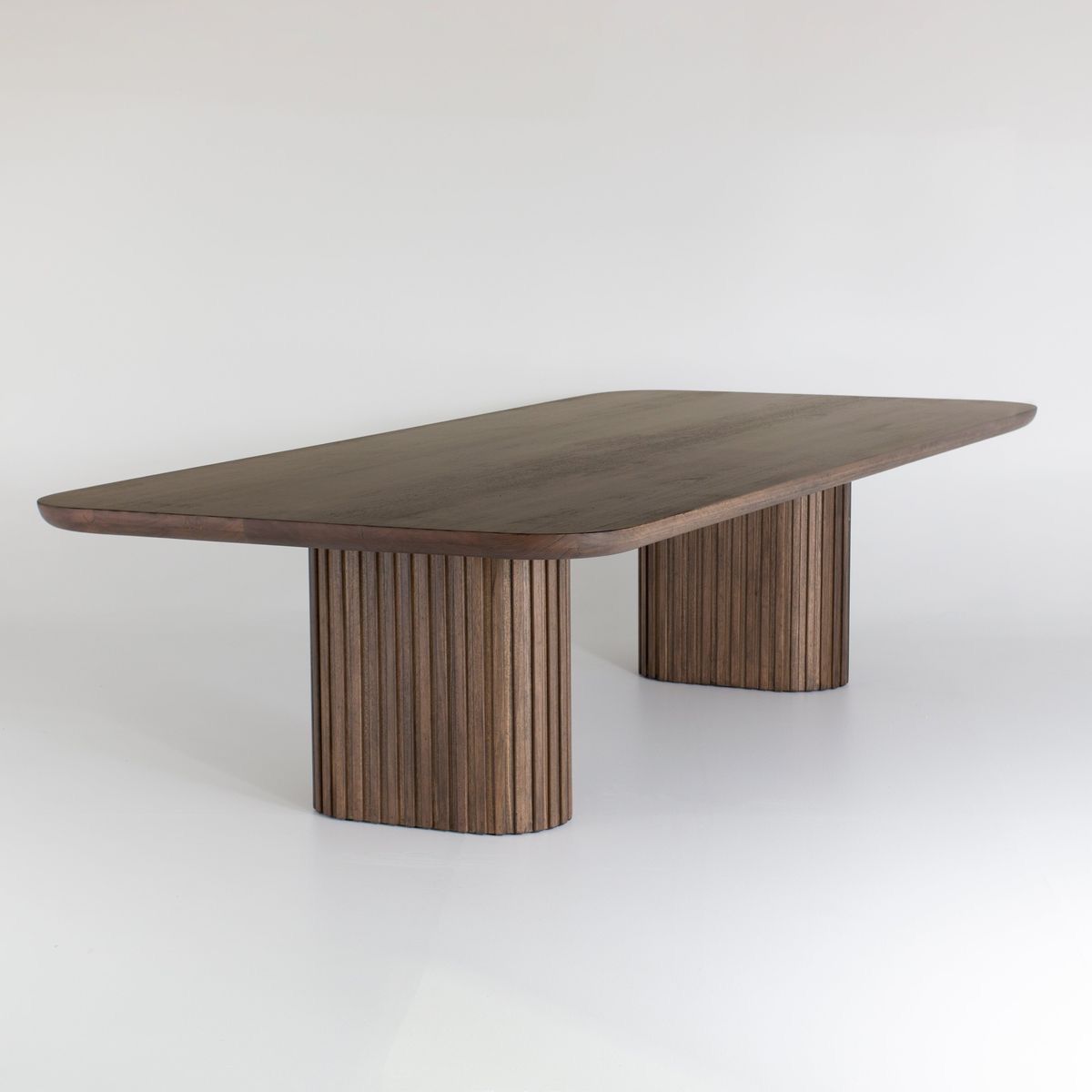 WOODEN DINING TABLE WITH CHANNEL LEG DESIGN