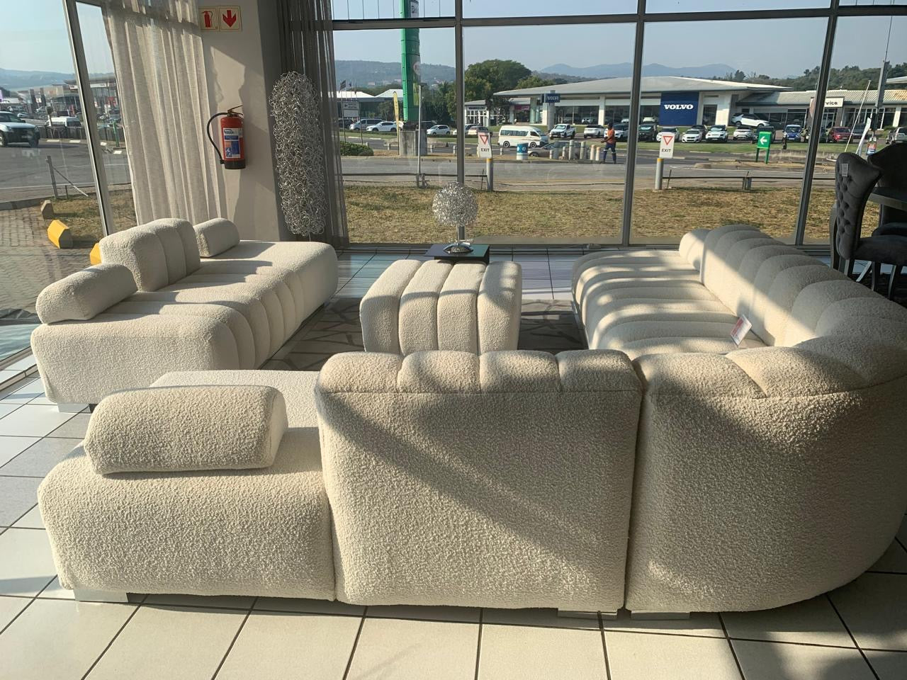 La vie corner couch with matching daybed and loose ottoman option