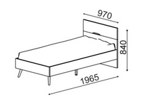 measurements for single sleigh bed