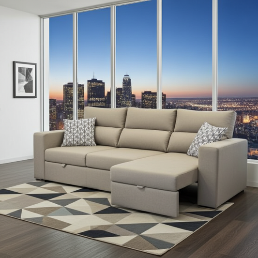 3 seater sofa with extendable seating to turn the sofa into a daybed