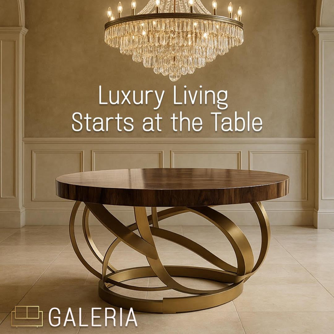 pallisandro round luxury dining table