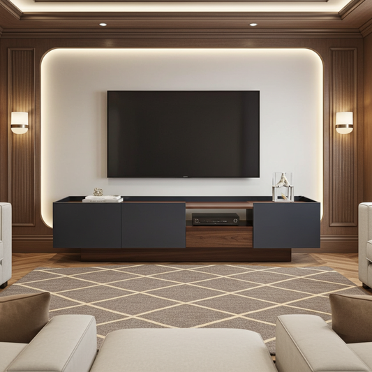 Roma luxury wood , base TV stand