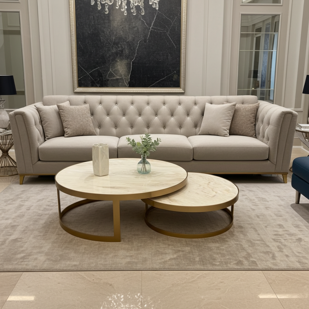 marble top nesting tables