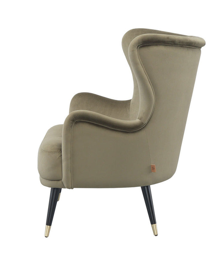 vintage style upholstered armchair