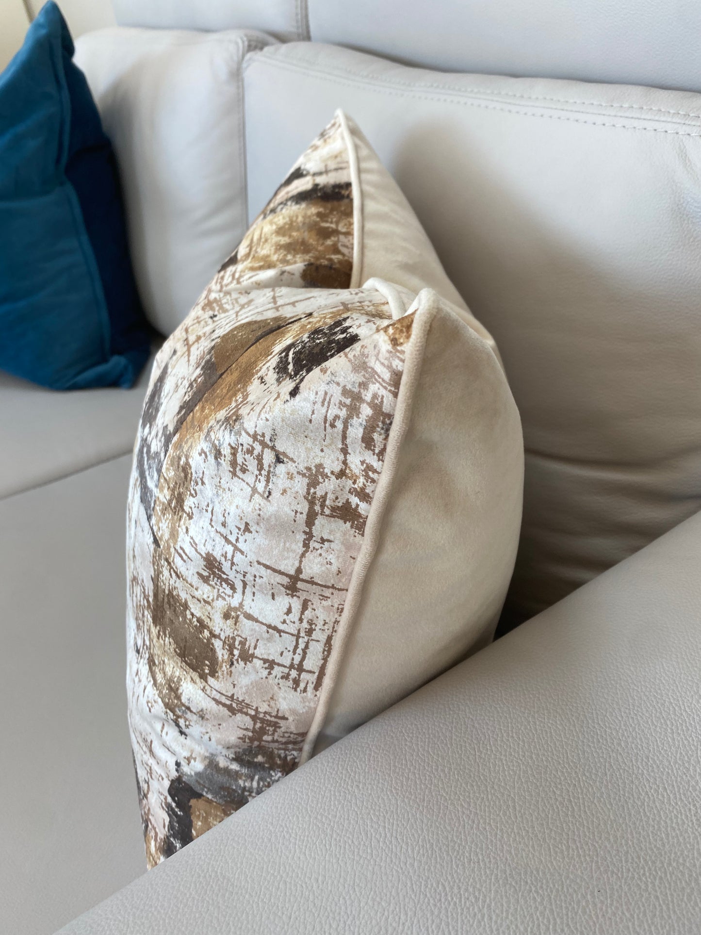 velvet scatter cushion two sided
