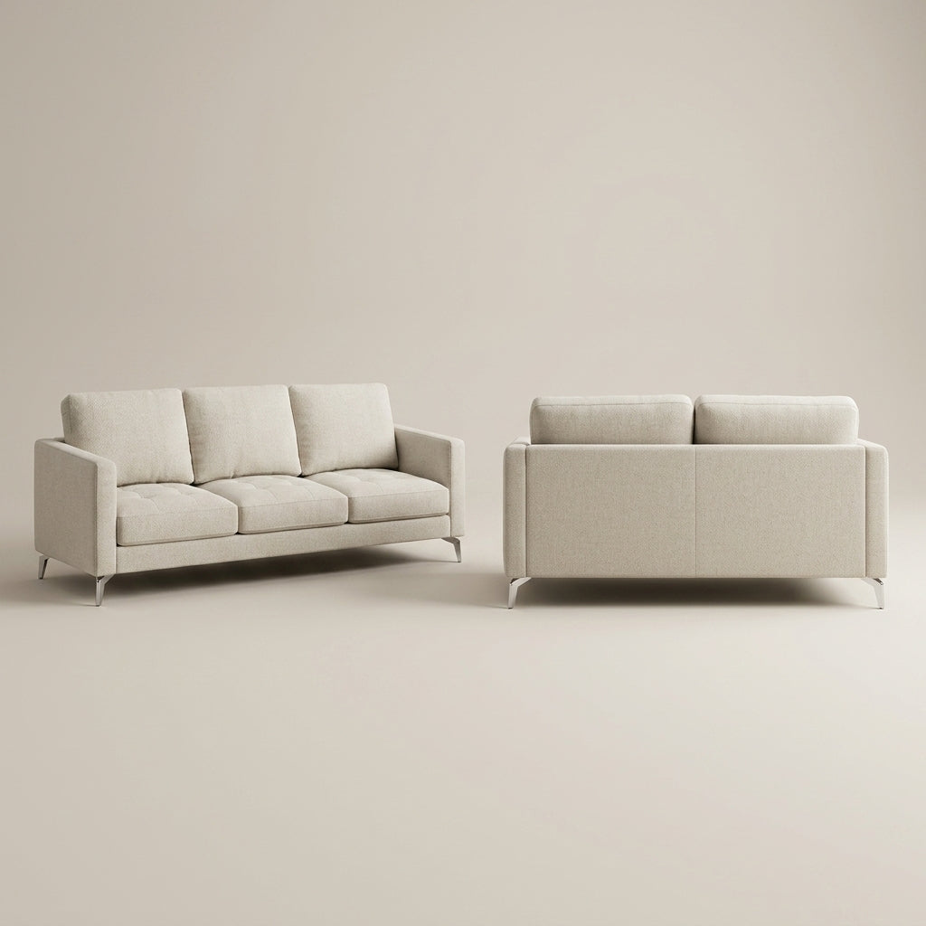 Robbie 3 Seater Couch in Pearl