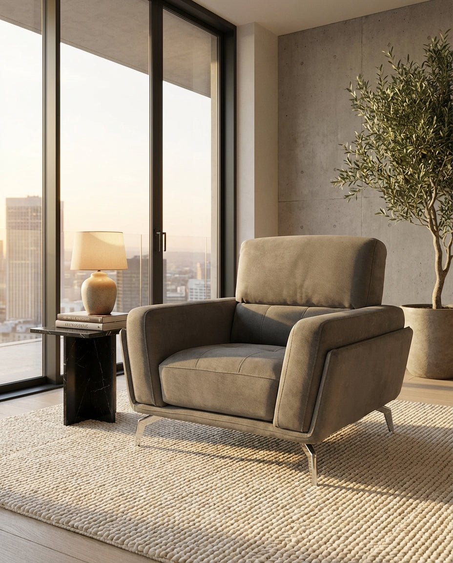 Megan 2 Seater Sofa  (Elephant Grey Fabric)