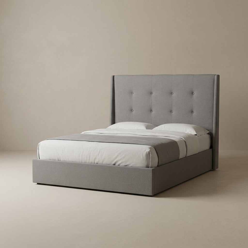 alison storage bed xl queen grey fabric bed with storage nelspruit south africa