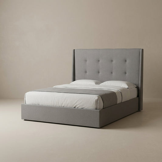 alison storage bed xl queen grey fabric bed with storage nelspruit south africa