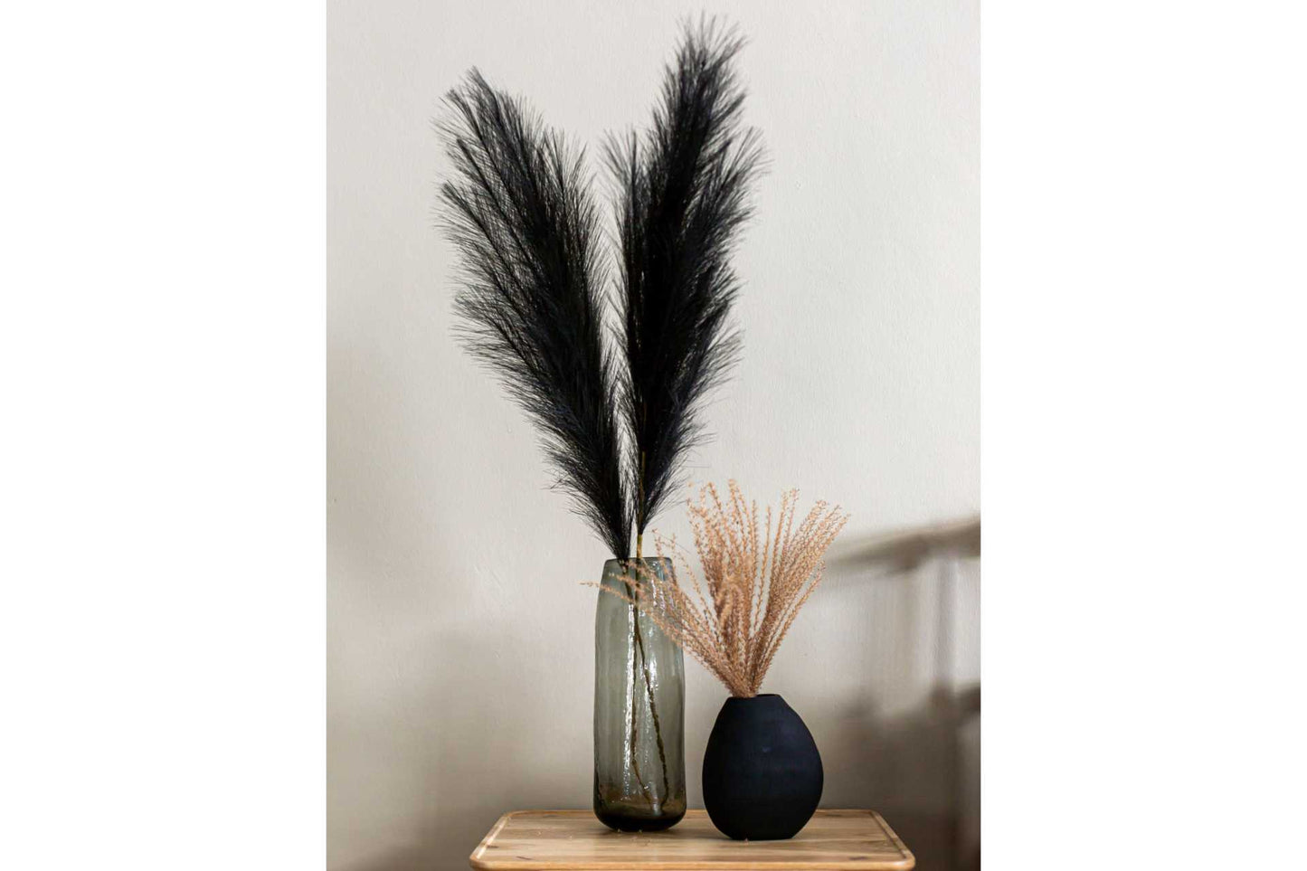 Artificial black pampas grass