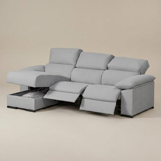 Recliner sofa with extendable leg rests like Lazyboys. High back daybed sofa extra comfy and padded.