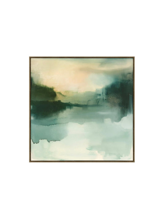 Green Splash Framed Artwork