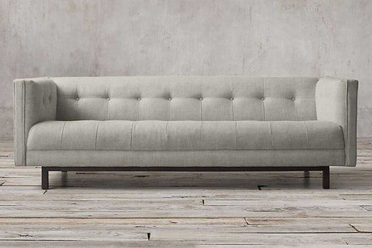 3 seater grey fabric couch