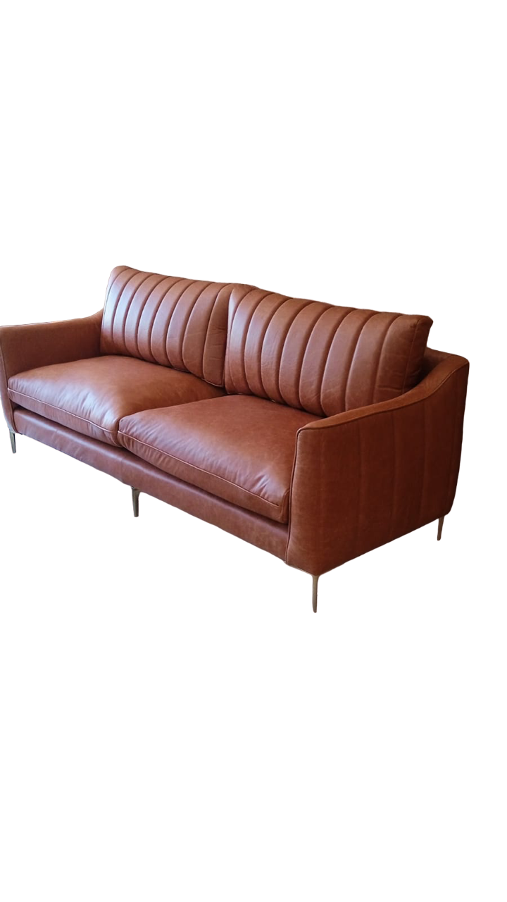 italian leather 3 seater sofa, fully customisable