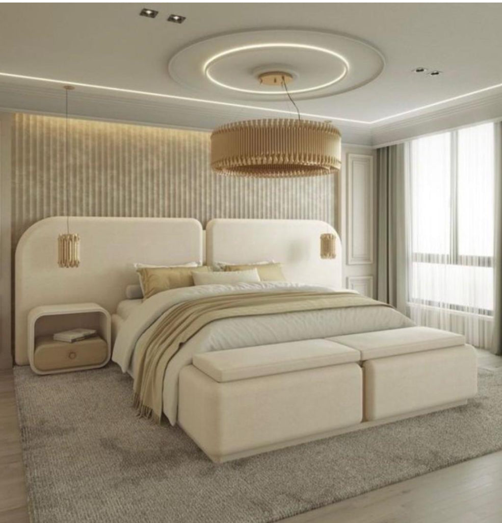 Turquia Bed and Storage Ottoman XL KING