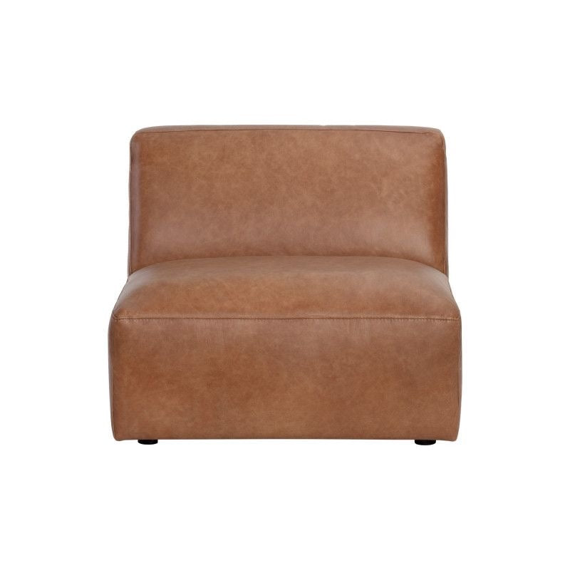 Brown leather scetional sofa pieces for modular couches
