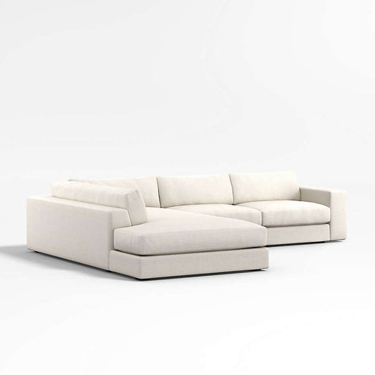 Large Fabric corner couch with daybed