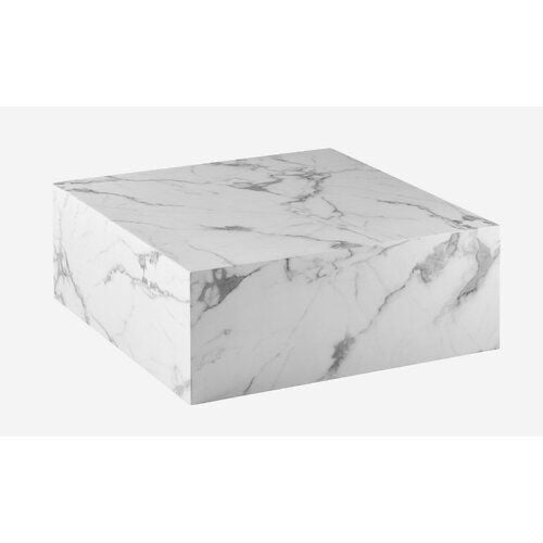 Square shaped stone or marble coffee tables