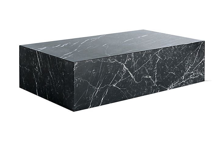 Black marble stone coffee table