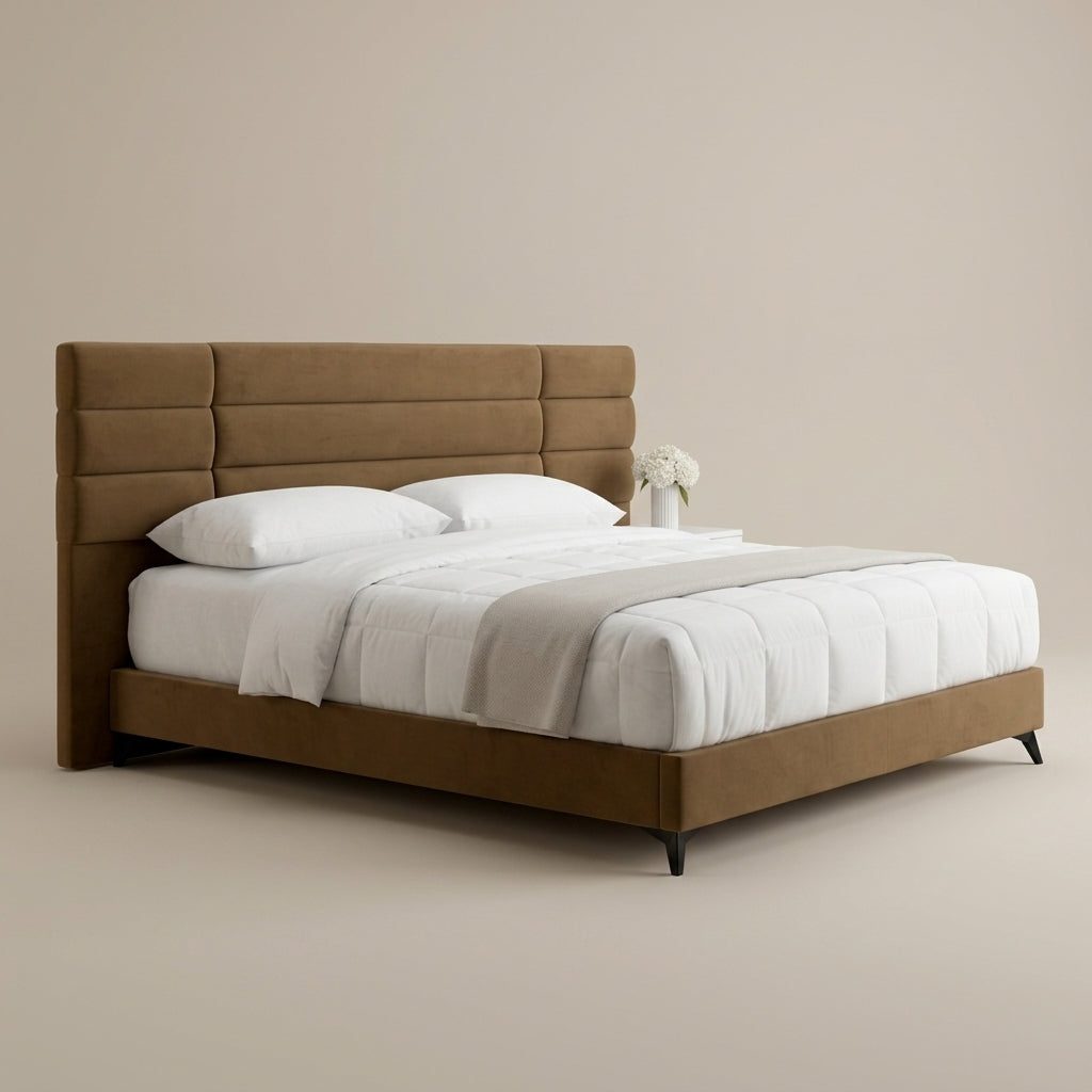 european made xl king bed upholstered headboard luxury bed south africa delivery