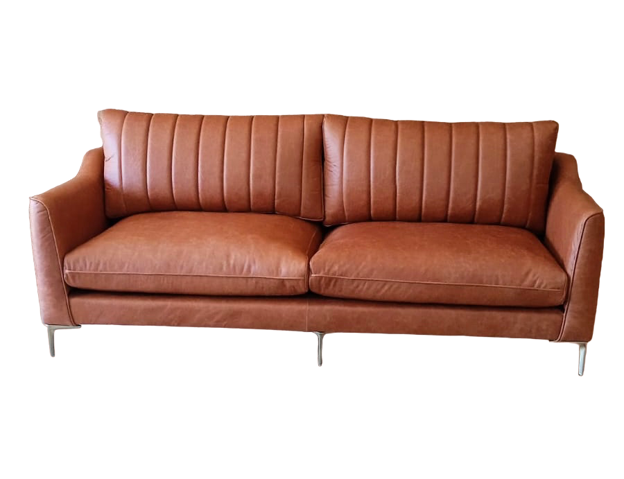 3 seater Italian leather sofa