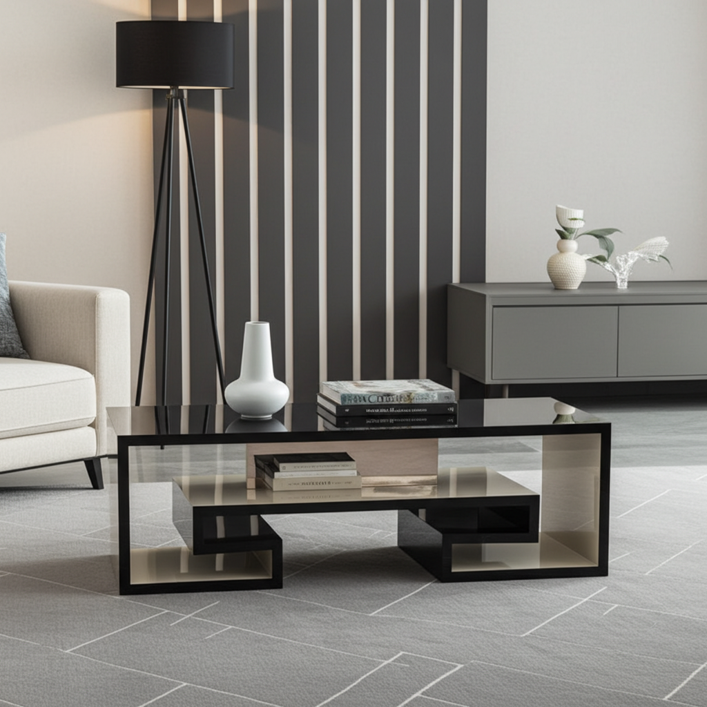 Accent table that works as a tv stand or coffee table or end table