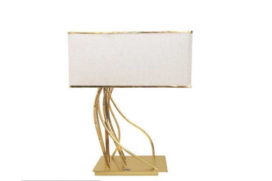 White and gold table Lamp