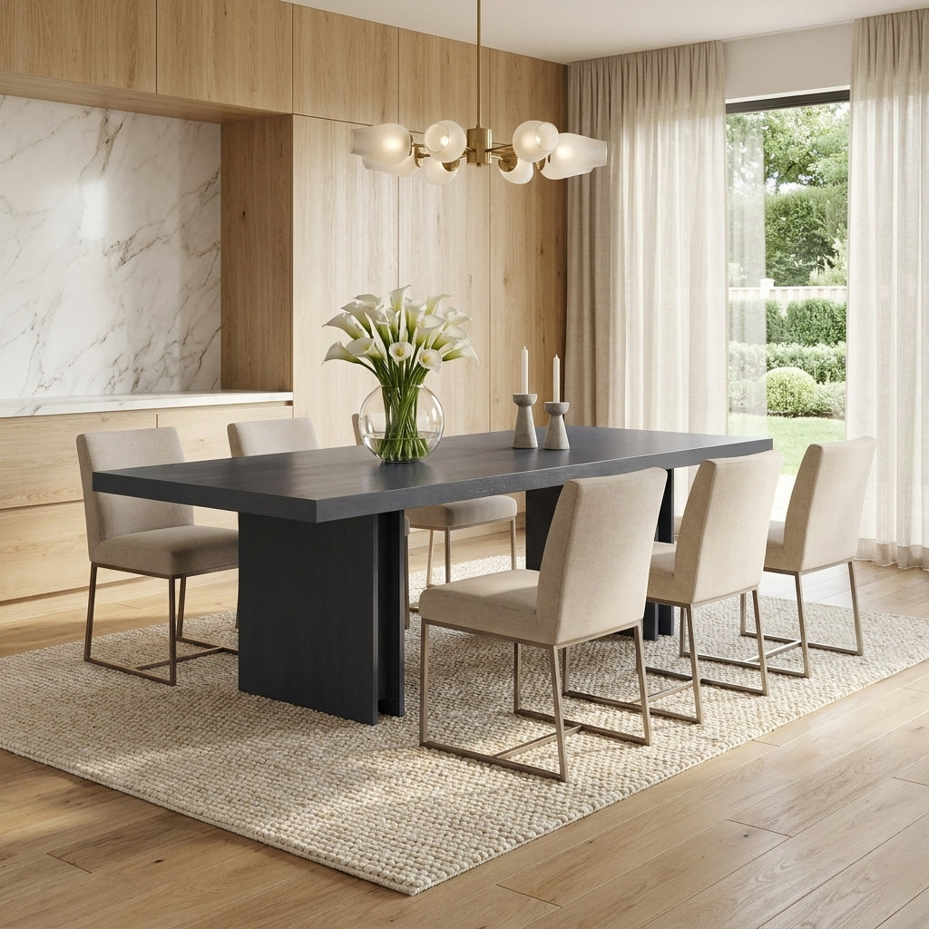 Luxury dining table for modern homes South Africa, Vanguard table exclusive at GALERIA Furniture