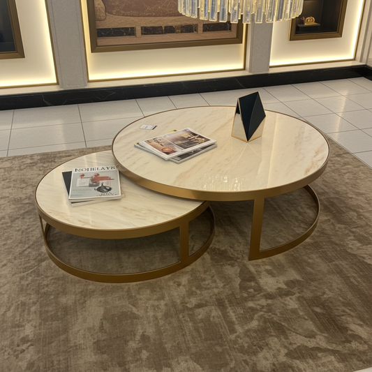 marble nesting coffee table