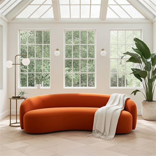 3 seater Curve couch with generous plump padding
