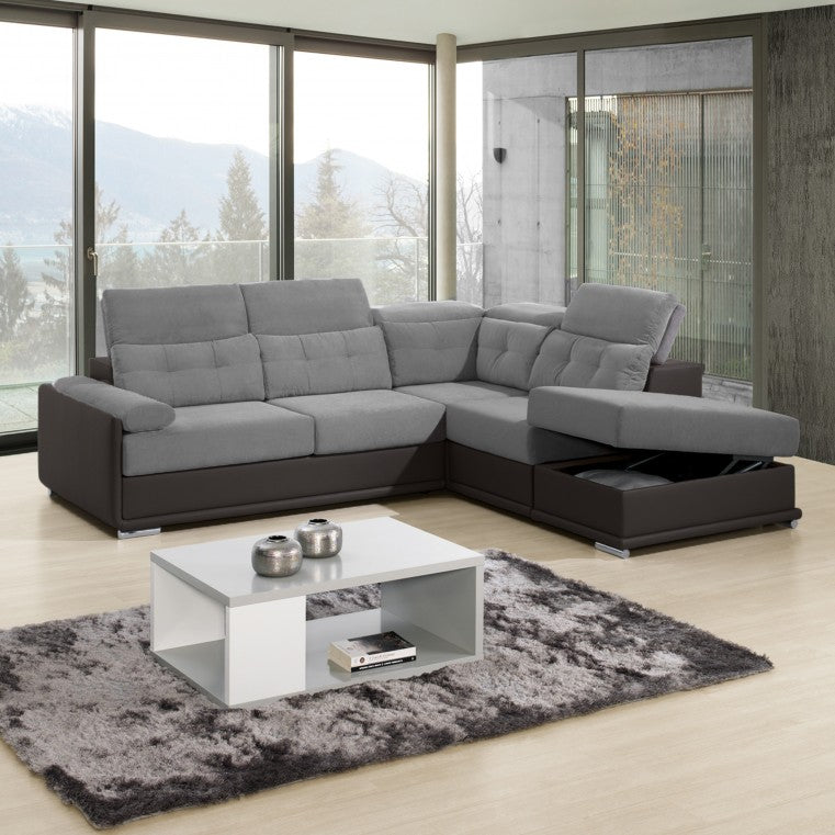 available in all black leather with hidden storage trunk.