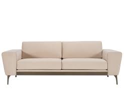 Fabric sofa with gold brass strip and legs