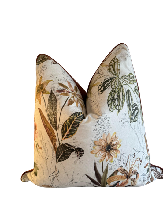large scatter cushion floral design