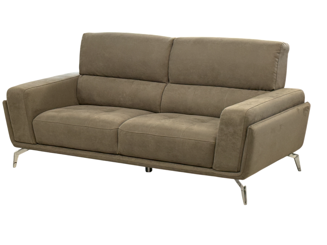 Elephant grey fabric 2 seater couch