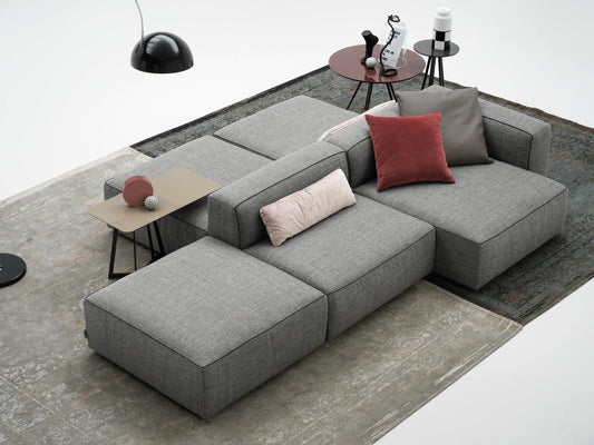 Modular sofa - build your own sofa with various modular sofa peices in leather or fabric options.