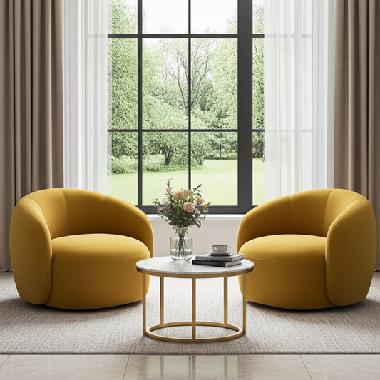 curvy armchairs 