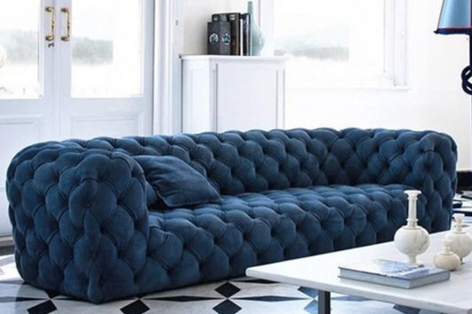 Fabric chesterfield couch 3 seater