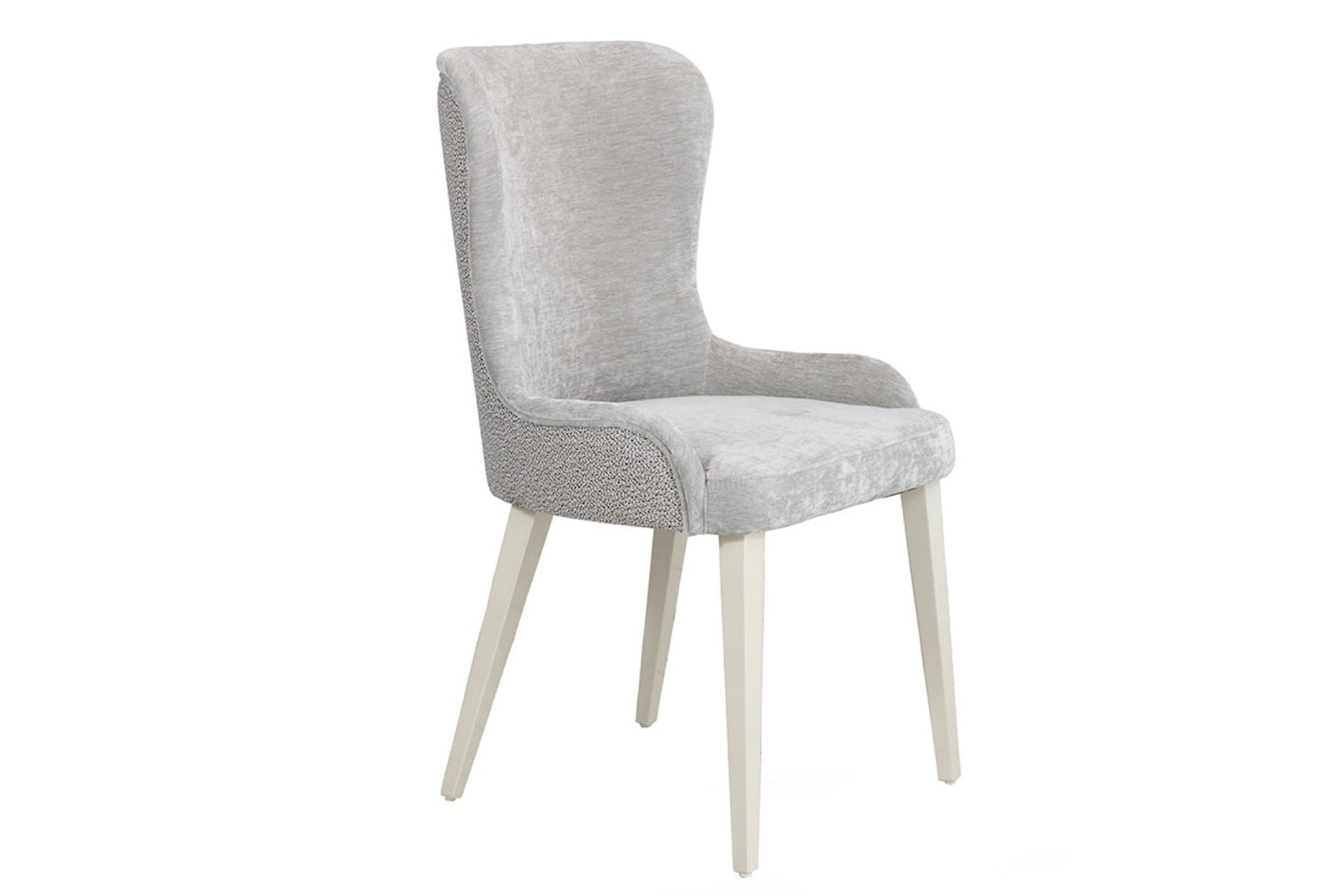 Luxury dining chair upholstered in fabric