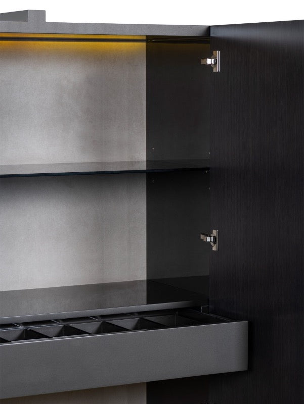 Interior Drawers  with easy glide function for the dining room and bar cabinet
