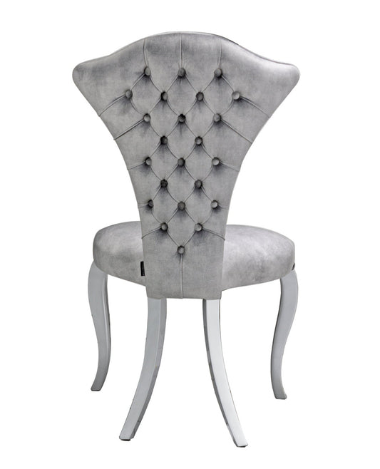 dining chair with curved legs. Vintage style dining chair.