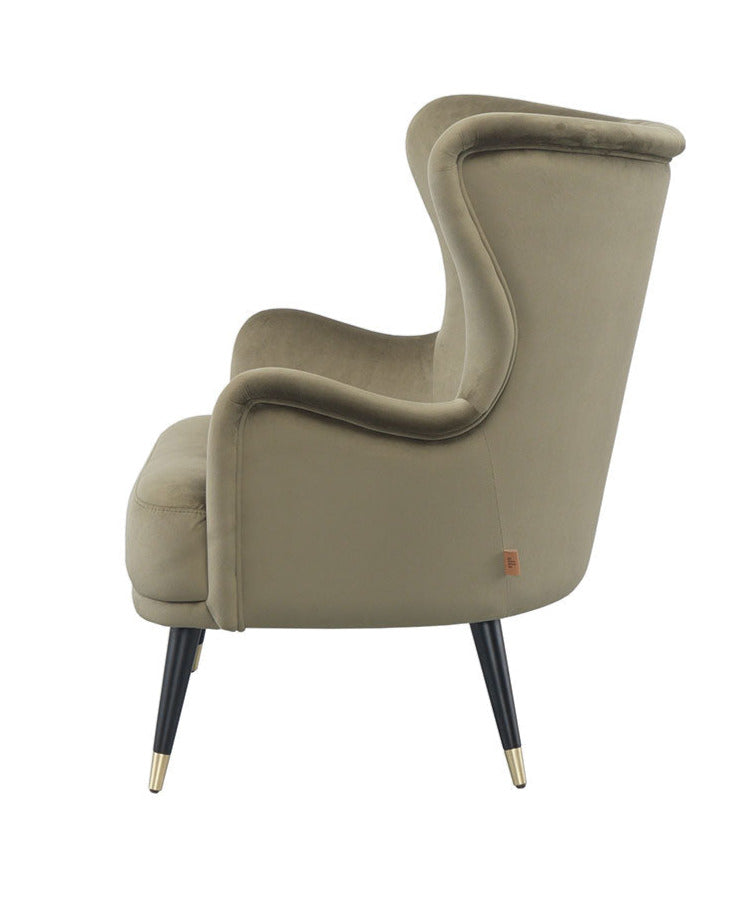 vintage style upholstered armchair 